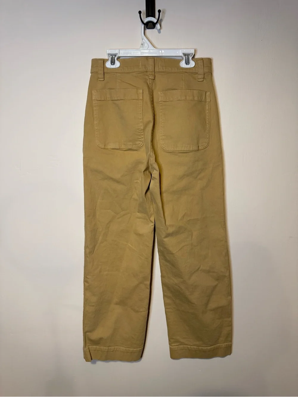 Madewell The Perfect Vintage Wide-Leg Pant in Desert Dune Tan Khaki Sz 25 - Picture 7 of 10